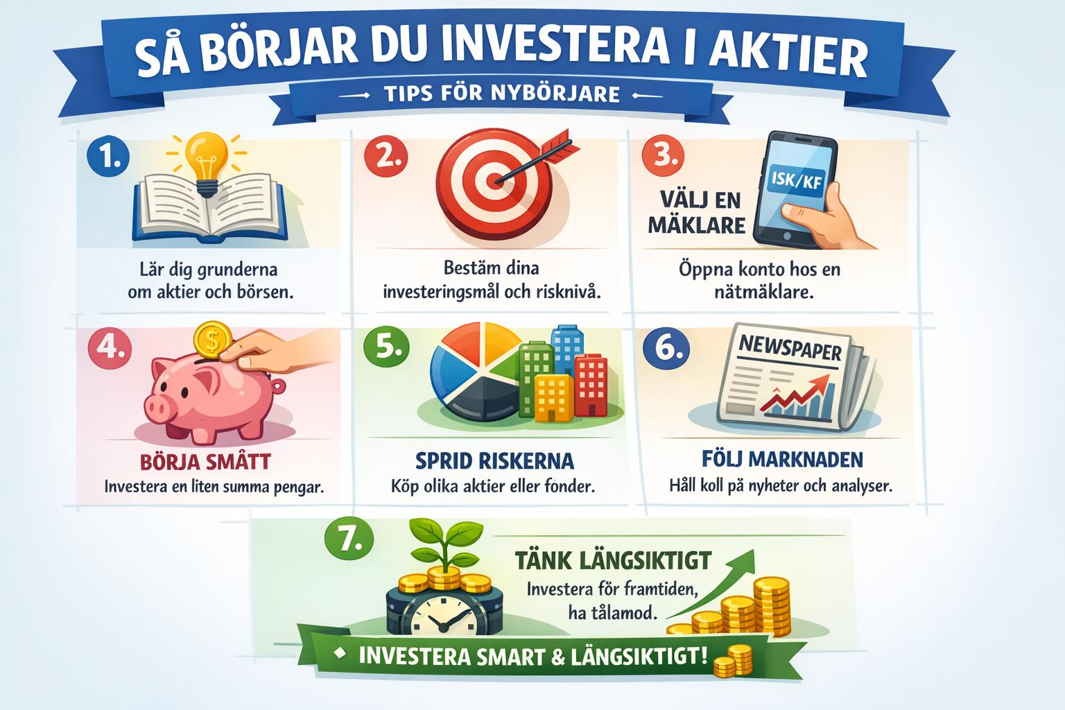 Hur börjar man investera i aktier som nybörjare?