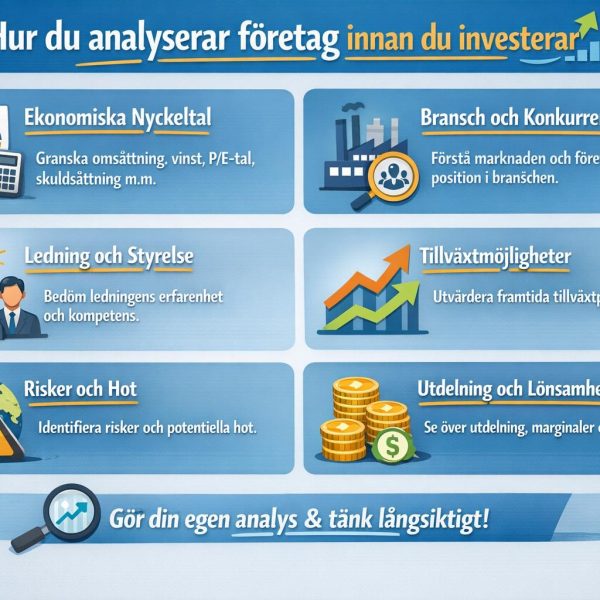 Hur du analyserar företag innan du investerar