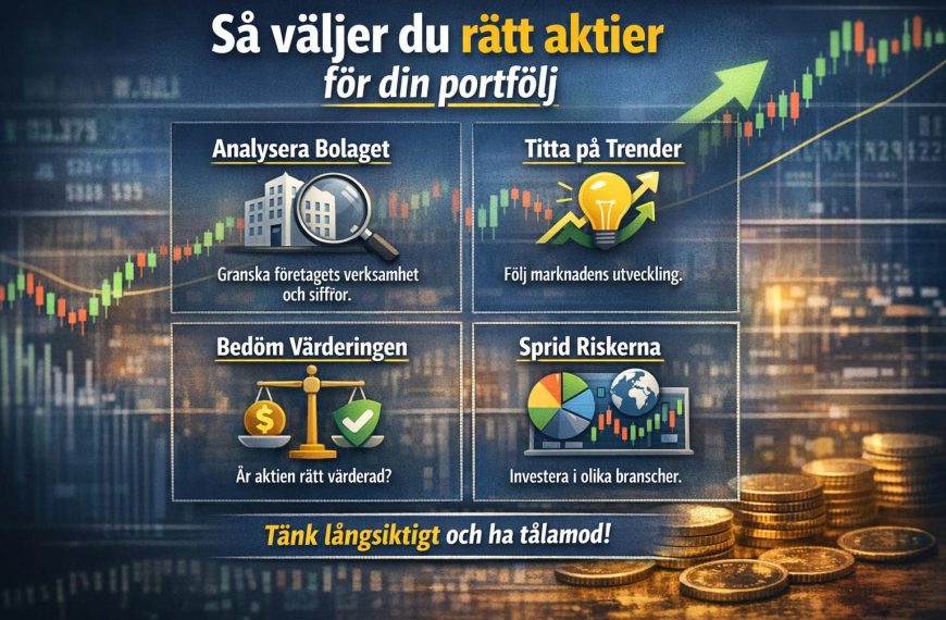 Så väljer du rätt aktier för din portfölj