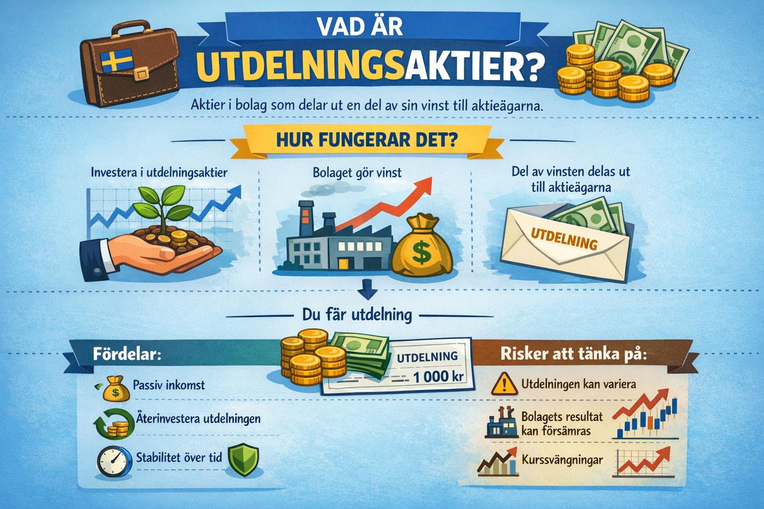 Vad är utdelningsaktier och hur fungerar de?
