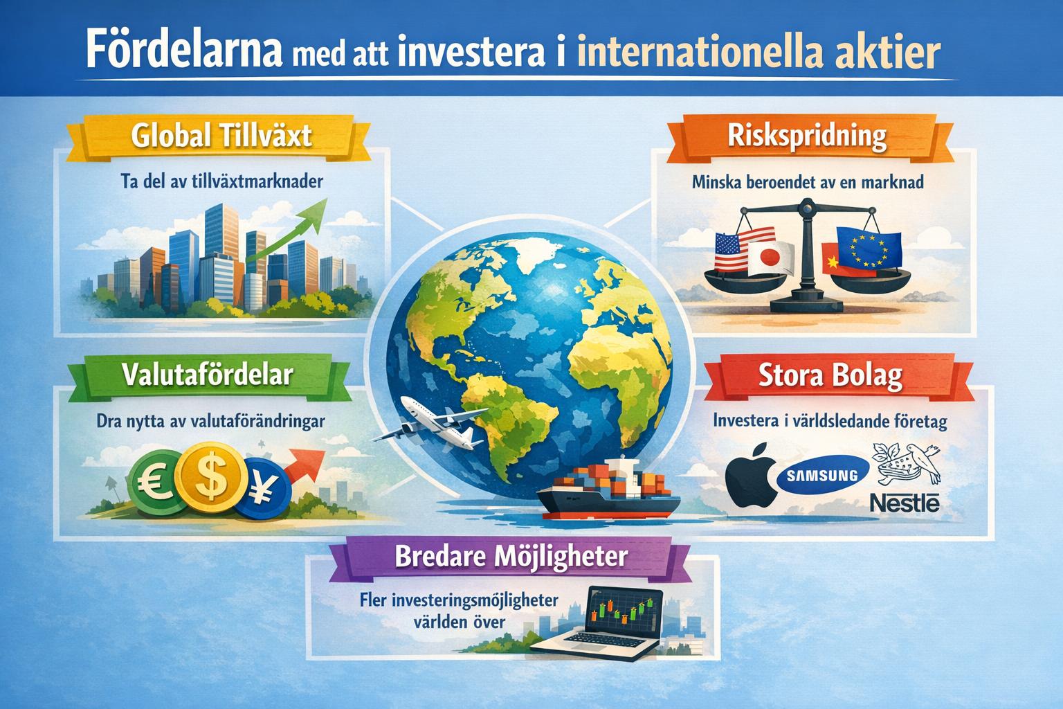 Fördelarna med att investera i internationella aktier