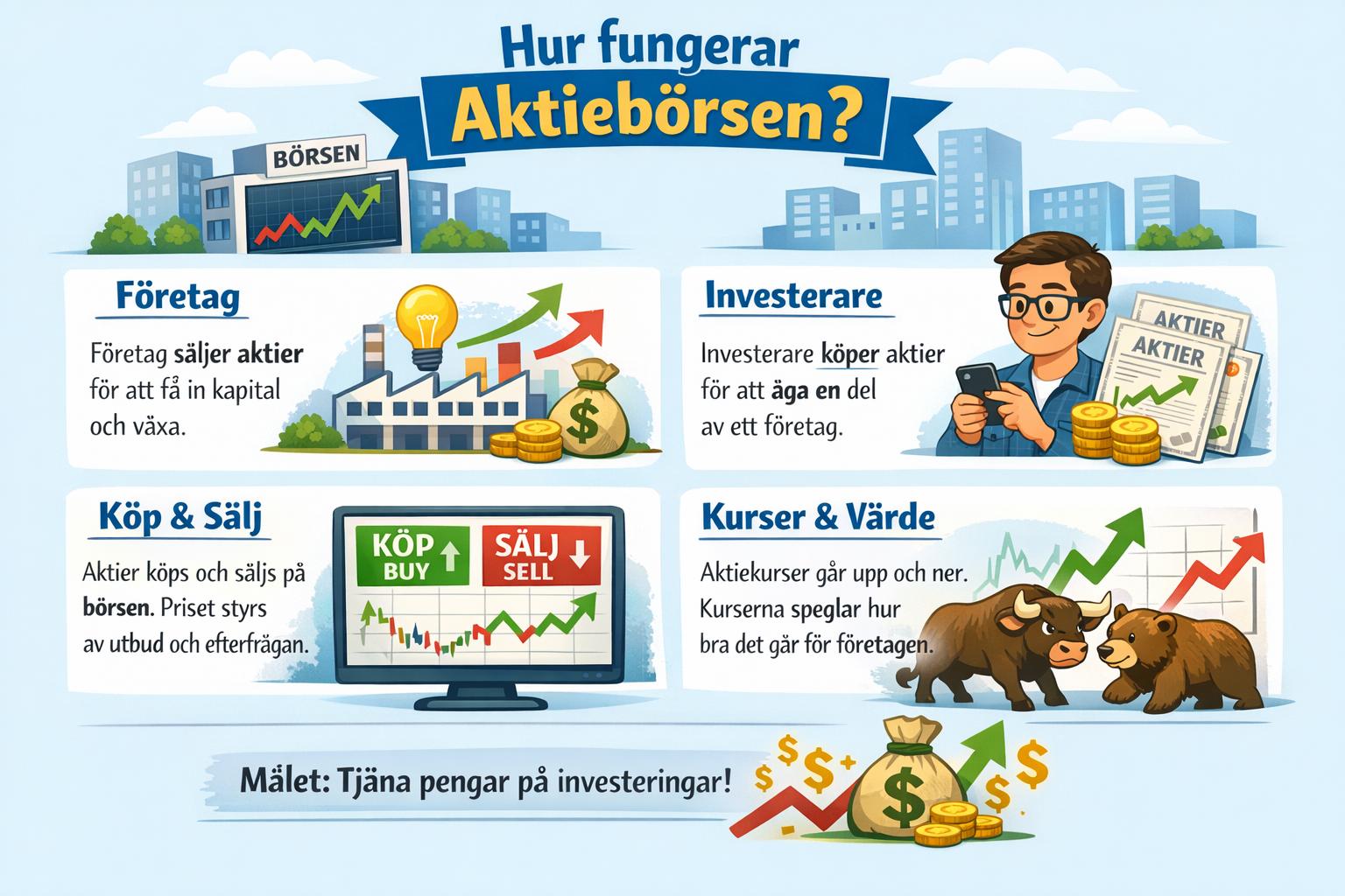 Hur fungerar aktiebörsen?