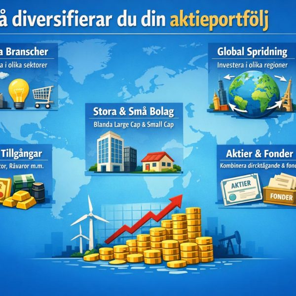 Så diversifierar du din aktieportfölj