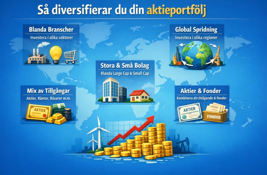 Så diversifierar du din aktieportfölj