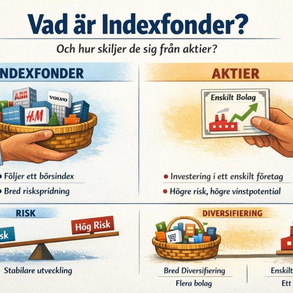 Vad är indexfonder och hur skiljer de sig från aktier?