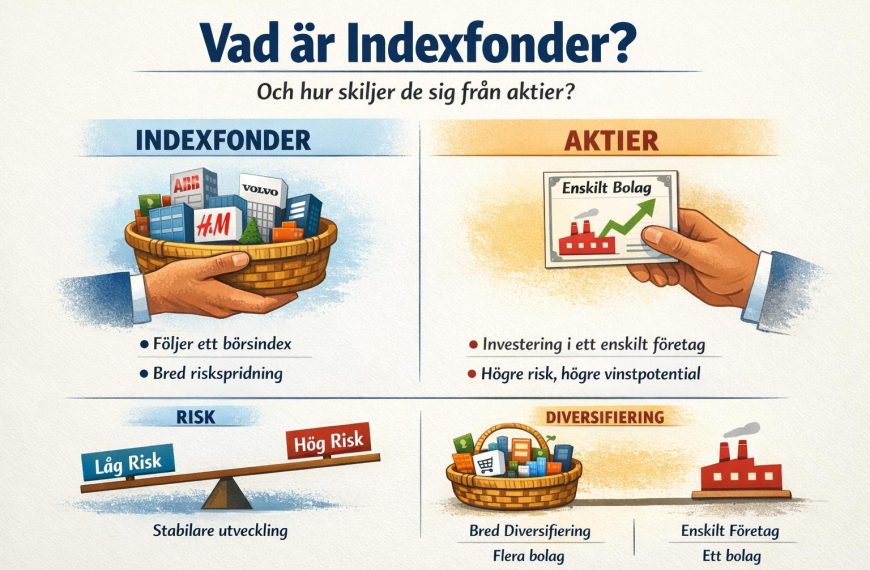 Vad är indexfonder och hur skiljer de sig från aktier?