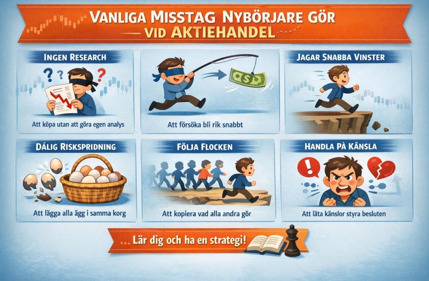 Vanliga misstag som nybörjare gör vid aktiehandel